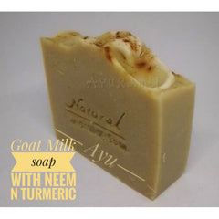 Goat milk with neem and turmeric bodysoa