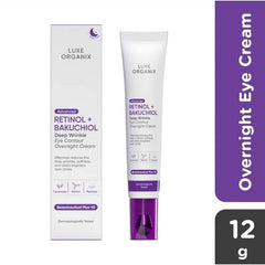 Advanced Retinol + Bakuchiol Deep Wrinkle Eye Contour Overnight Cream 12g Luxe Organix