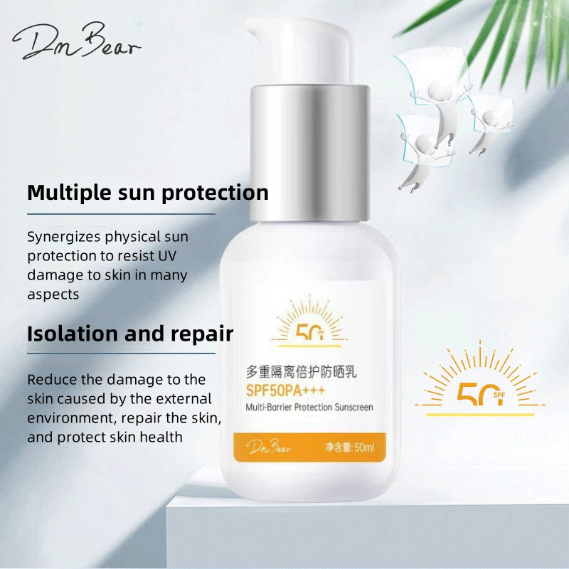Beautypro.hy Multi-Base Cream Sunscreen Lotion SPF50PA+++Waterproof Sweat-Proof Ultraviolet-Proof Military Training Cream
