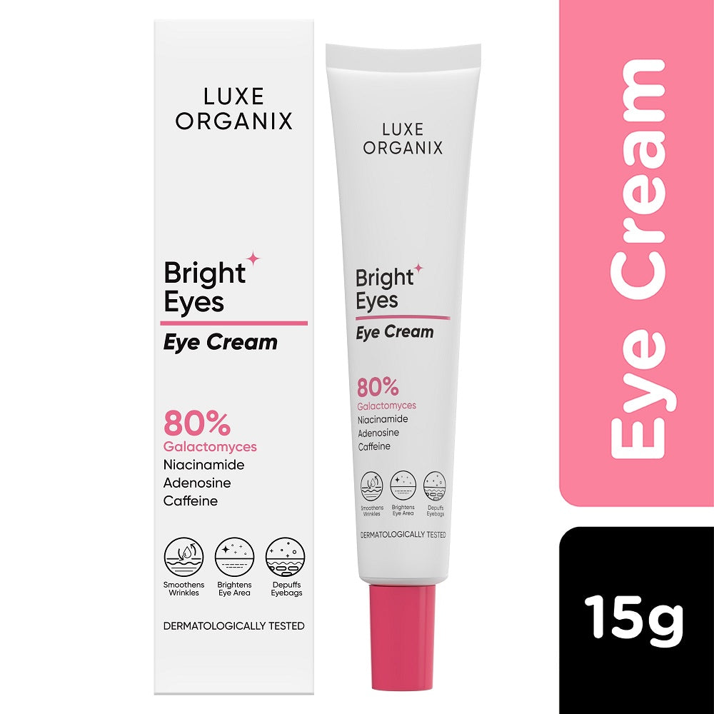 LUXE ORGANIX Bright Eyes Eye Cream 80% Galactomyces 15g