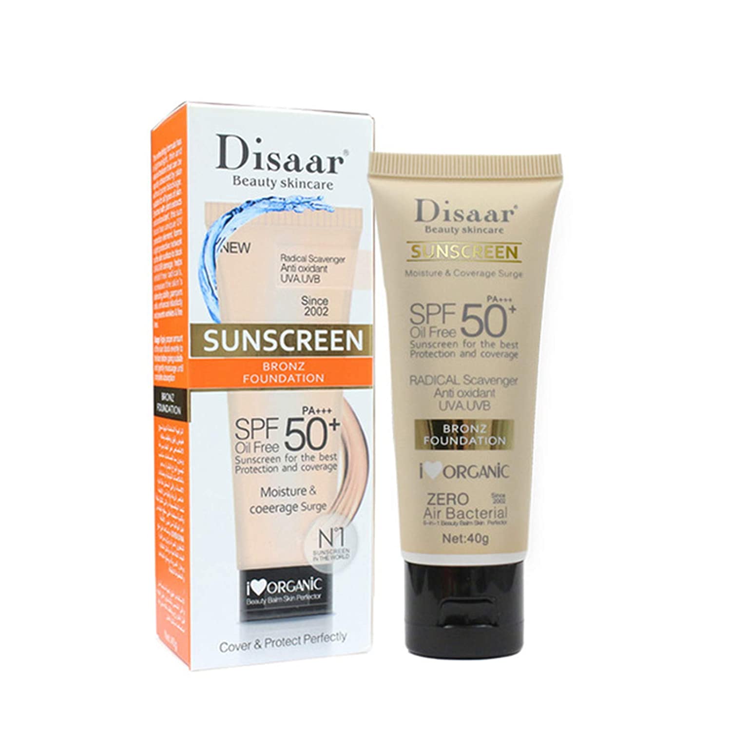 Disaar Beauty Skincare SPF 50 Sunscreen 40g