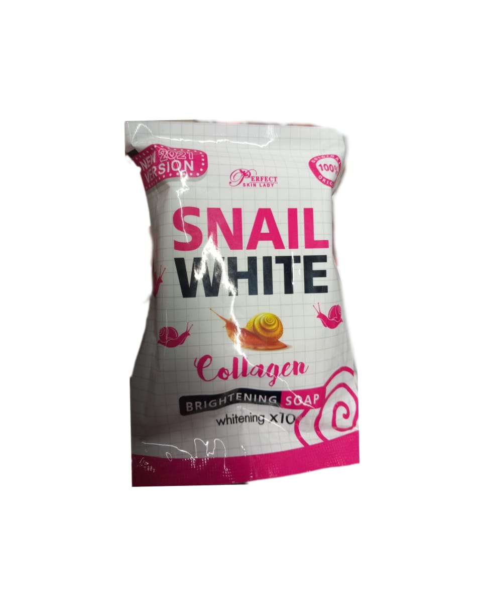 Perfect Skin care Snail White Collagen Brightening Soap Whitening x10