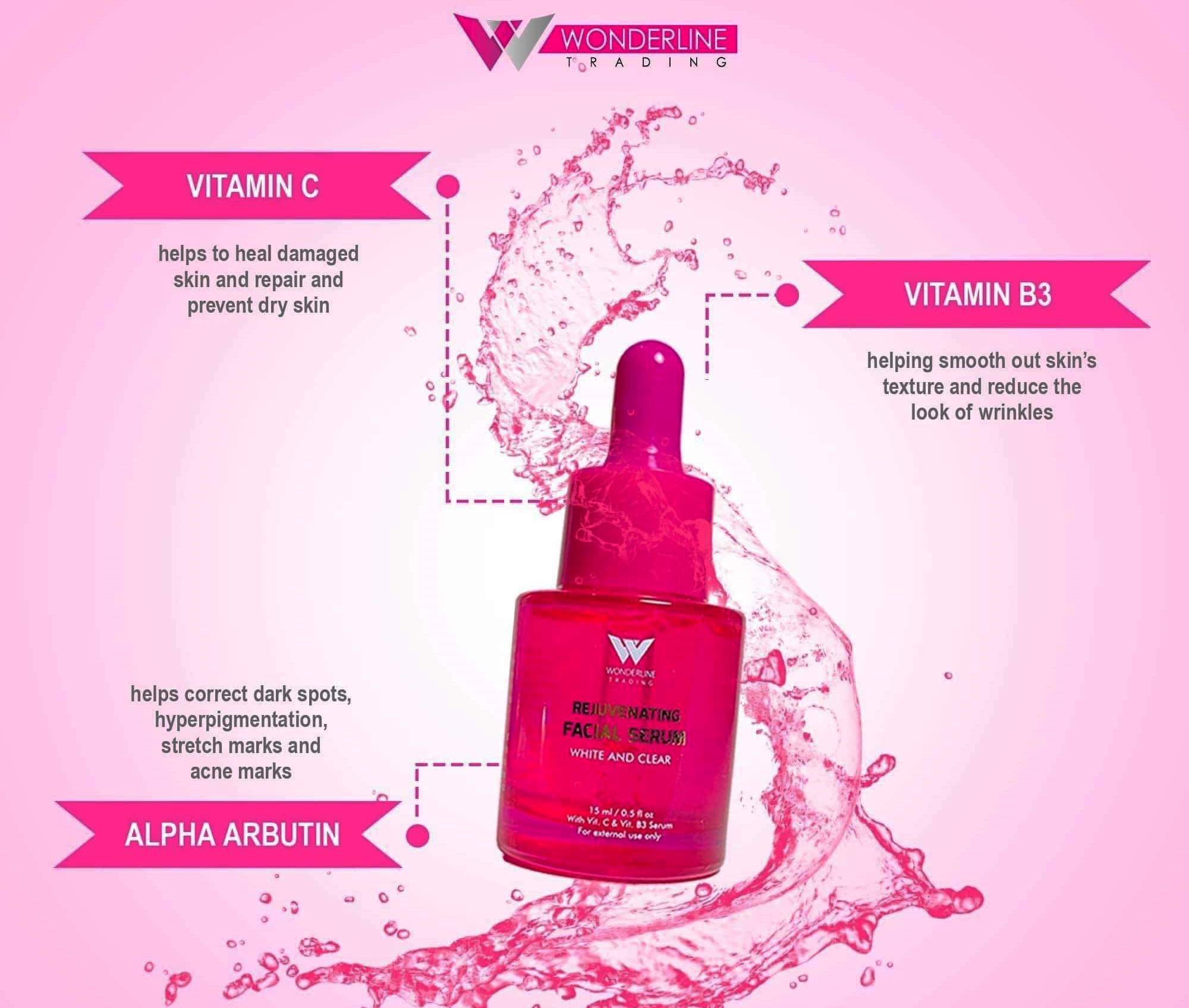 Wonderline Rejuvenating Facial Serum White & Clear 15ml