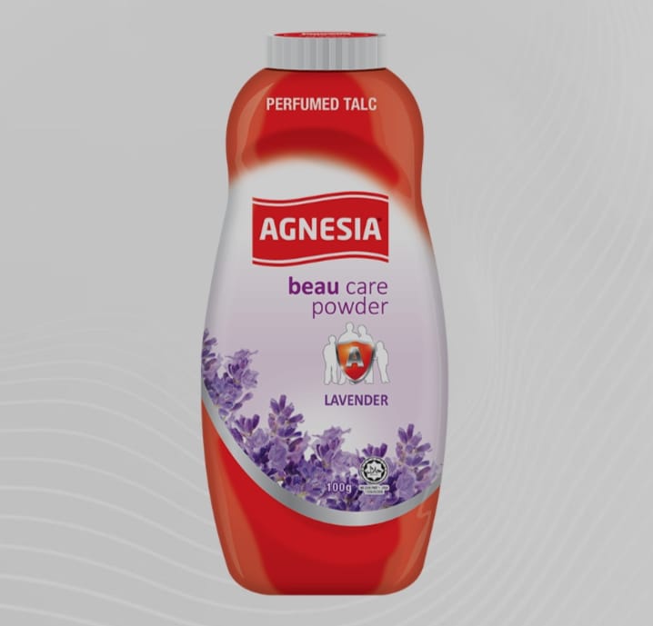 AGNESIA BEAU CARE POWDER LAVENDER 100g