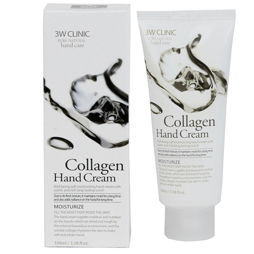 3W Clinic Pure Natural Hand Care Collagen Hand Cream 100ml