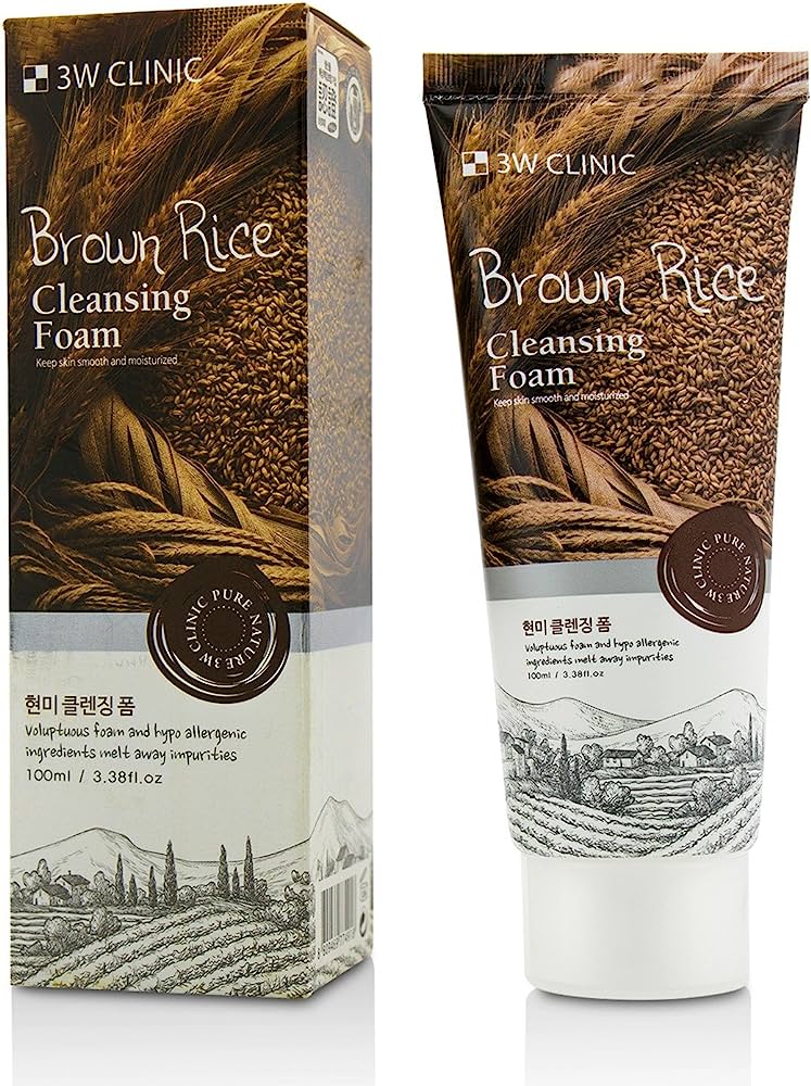 3W Clinic Brown Rice Cleansing Foam 100ml