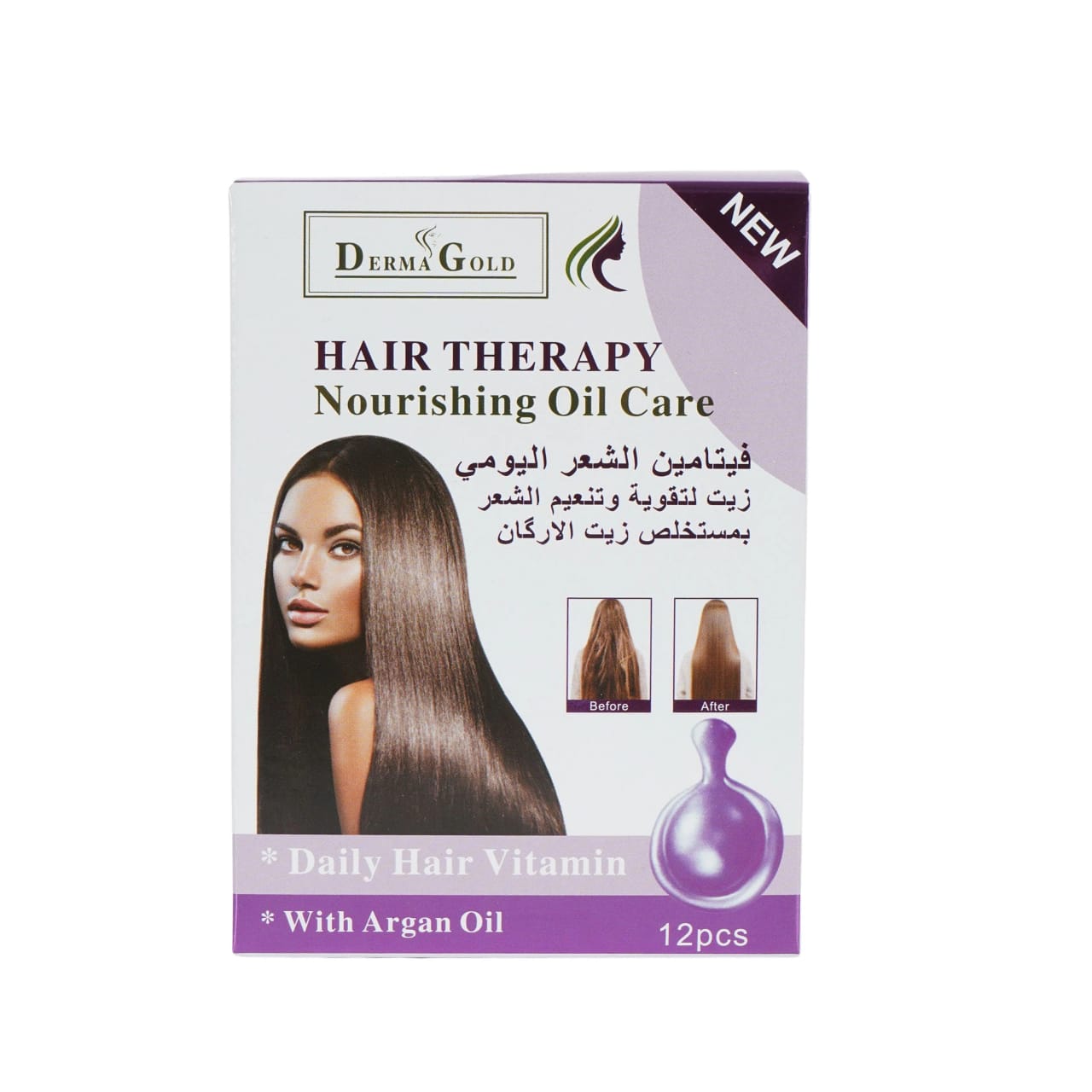 Derma Gold Hair Therapy Nourishing Oil Care 12pcs
