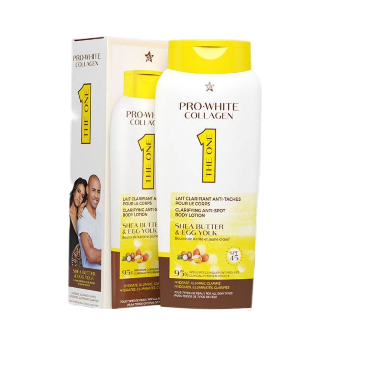 Pro-White Collagen Clarifying Anti-Spot Body Lotion Shea Butter & Egg Yolk