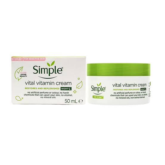 Simple night store cream