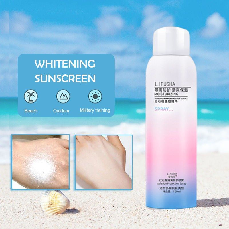 LIFUSHA Sunscreen spray sunblock cream Whitening UV Isolation