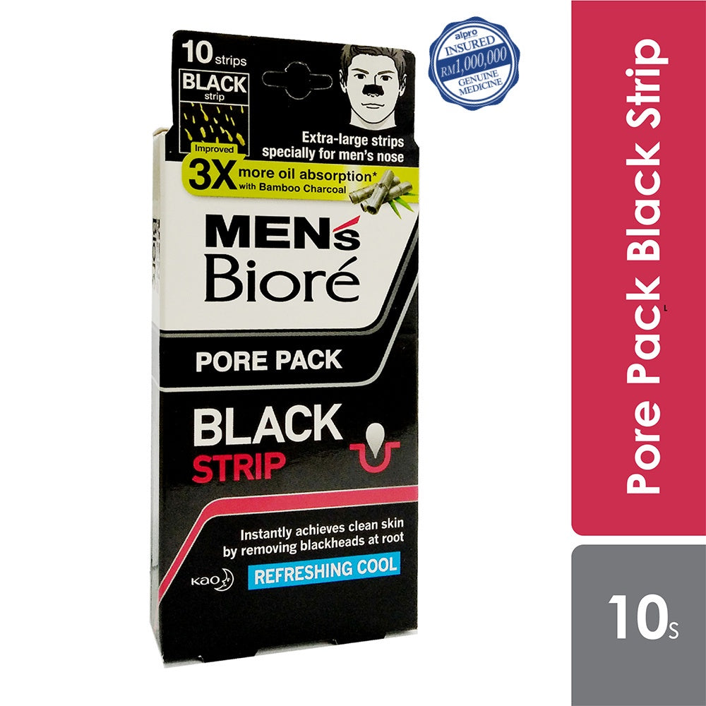 BIORE Men's Black Pore Pack 10s