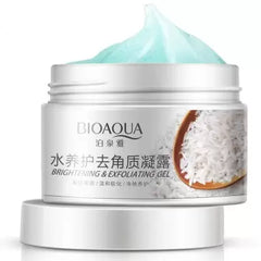 (AIKO) BIOAQUA Brightening Oil Control Hydrate & Exfloating Face Gel /Scrub Muka/Scrub Badan (RICE)