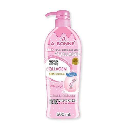 A Bonne Milk Power Lightnning Lotion + Collagen 500 ml- Milk power lightening lotion- collegan cream-saffronskins