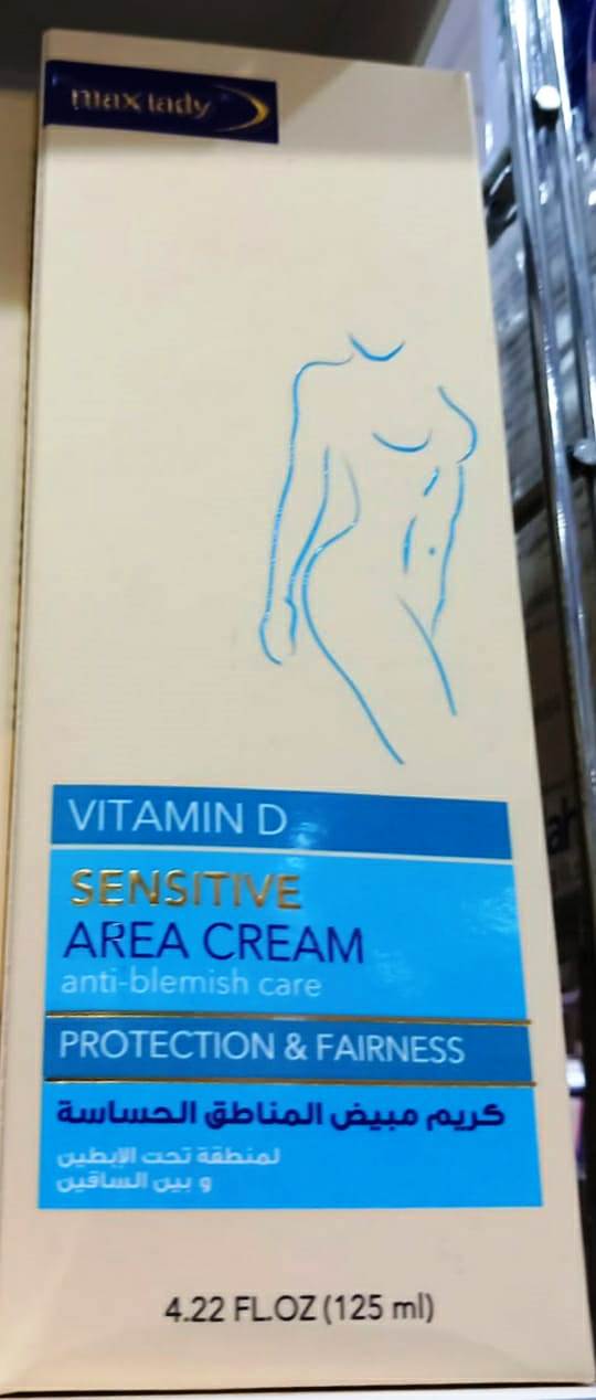 Max Lady Vitamin D Sensitive Area Cream Protection & Fairness 125ml