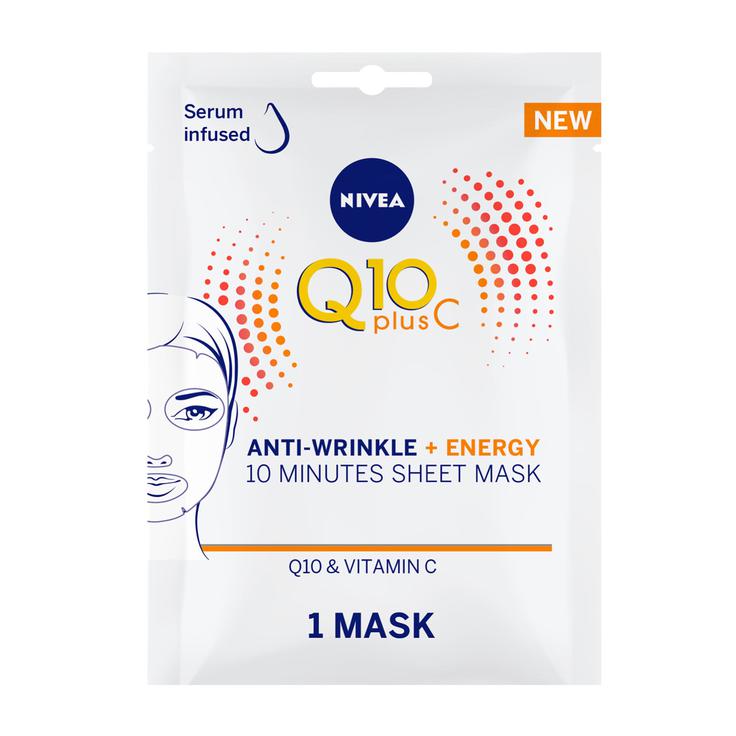 Nivea Q10 Plus Anti-Wrinkle + Energy Sheet Mask Q10 & Vitamin