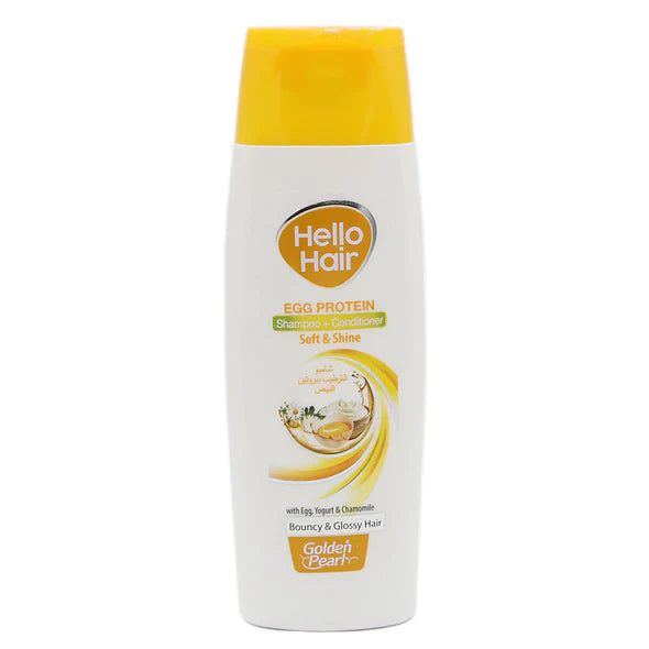 Golden Pearl Hello Hair – Egg Protein Shampoo + Conditioner Soft & Shine 190ml