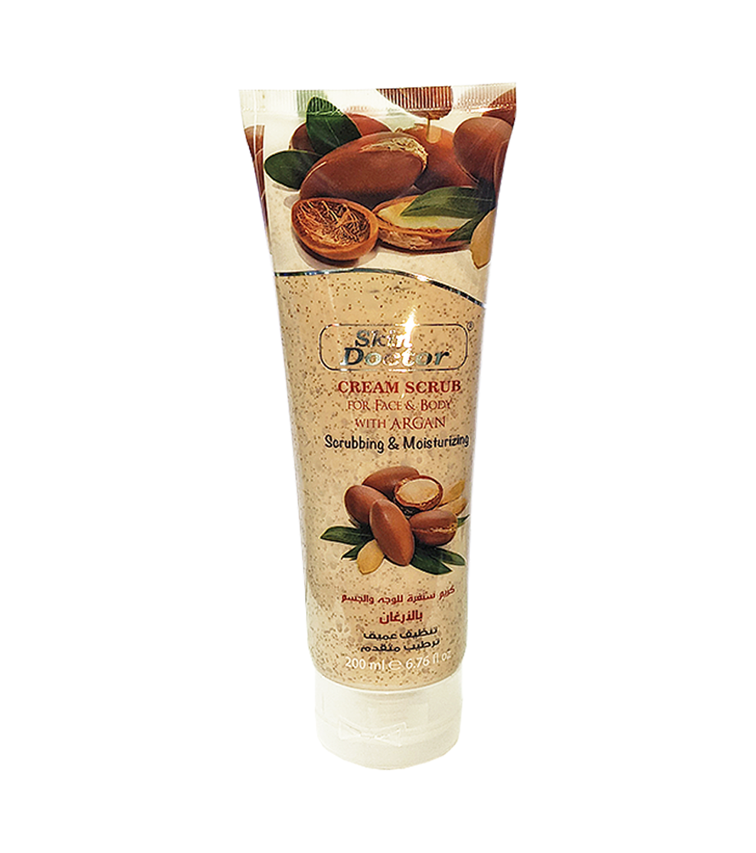 Skin Doctor Cream Scrub For Face & Body With Argan 200ml