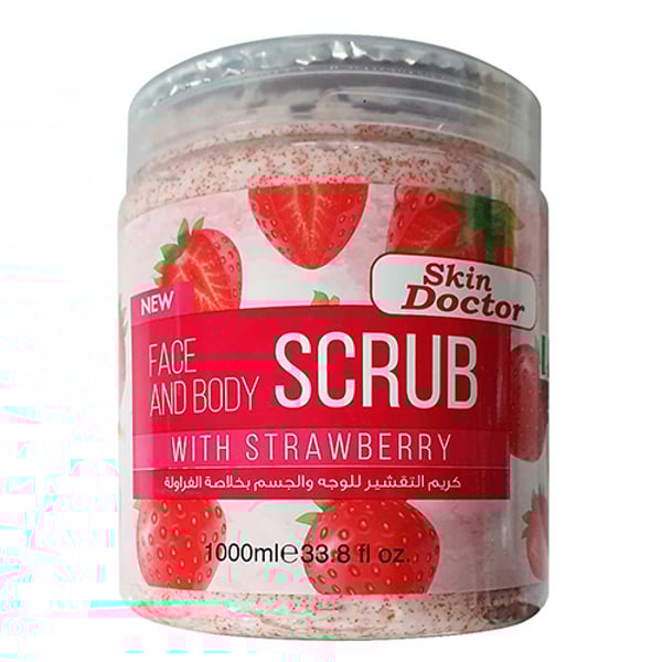 Skin Doctor Face & Body Scrub With Strawberry 1000ml