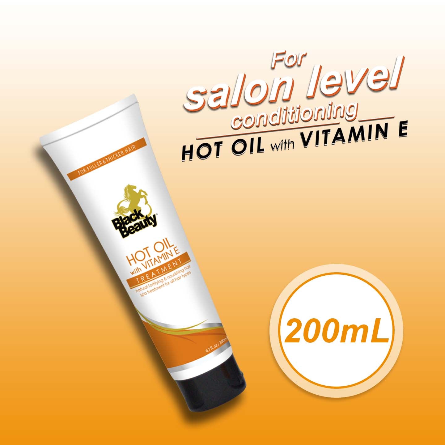 Black Beauty Hot Oil With Vitamin E 200ml