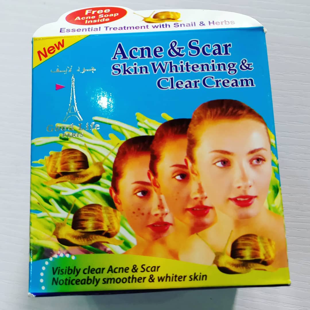 Acne Scar Skin Whitening Clear Cream saffronskins