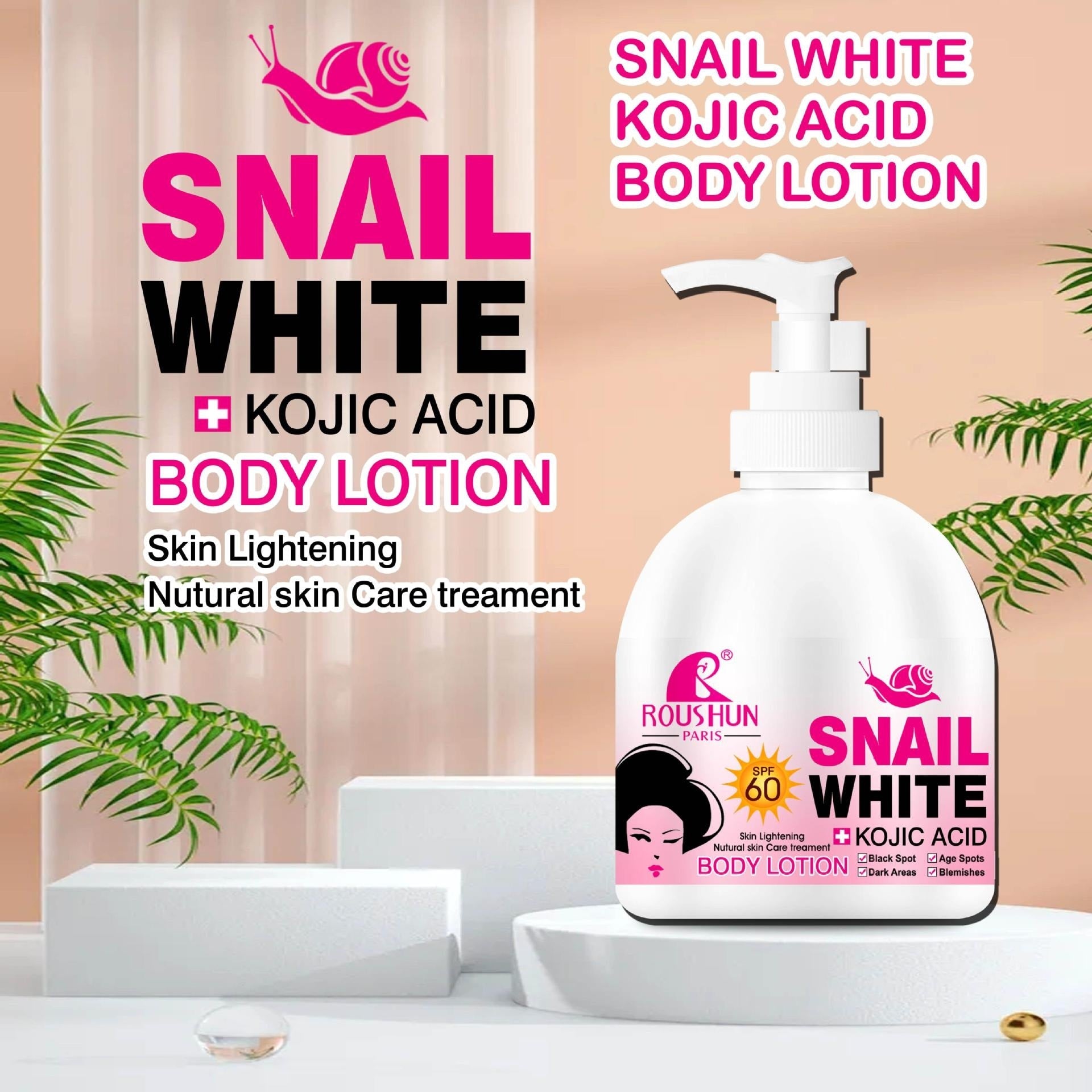Roushun Paris Snail White Body Lotion