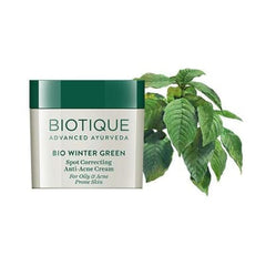 Biotique Bio Winter Green Anti Acne cream 15g saffronskins.com