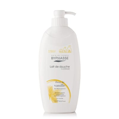 Byphasse Caresse lait de douche fleur de vanille saffronskins.com