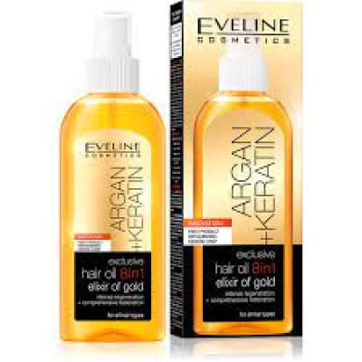 Eveline Cosmetics Exclusive Hair Oil 8 in1 Elixir Of Gold