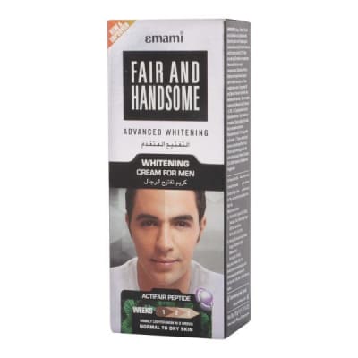 Fair And Handsome Advanced Whitening Cream For Men With Double Strength Peptide Complex 50g saffronskins.com™