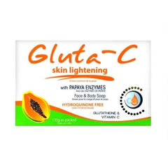 Gluta-c Skin Lighteing With Papaya Enzymes Face And Body Soap 135gm saffronskins.com