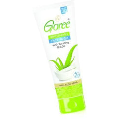 Goree Whitening Face Wash With Bursting Beads Aloe Vera 70ml saffronskins.com™