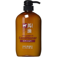 Kumano Yushi Horse Oil With Tsubaki Oil Conditioner 600 ml