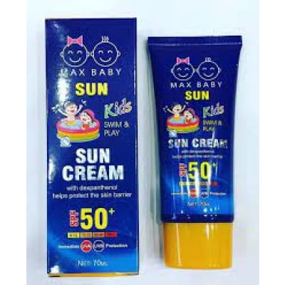 Max Baby Sun Kids SkinCream SPF 50+ 70ML saffronskins.com™