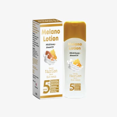 Melano Lotion Milk & Honey Almond Oil