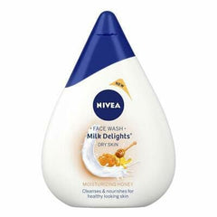 Nivea Milk Delights Face Wash Dry Skin Moisturizing Honey 100ml saffronskins