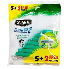 Sensitive Skin NON-SLIP RUBBER GRIP One Push Cleaning 5+2 free Razors Thin Blades saffronskins