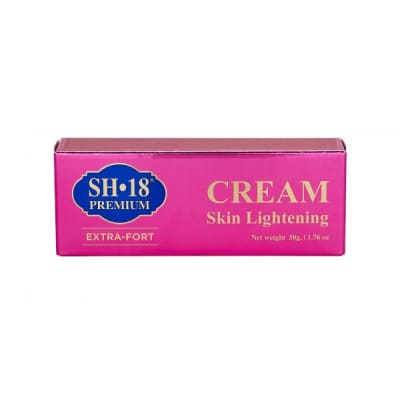 SH-18 Premium Extra-Fort Cream Skin Lightening, 50g saffronskins.com™