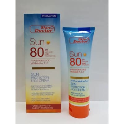 Skin Doctor Sun 80SPF HYALURONIC Acid Vitamins A,E,F Sun