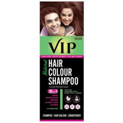 VIP HAIR COLOUR SHAMPOO BROWN 180ML Brown