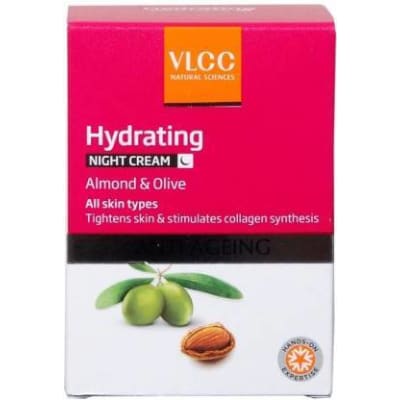 VLCC Hydrating Anti Ageing Night Cream, 50g saffronskins