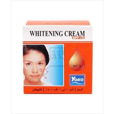 Yoko Whitening Cream Spf15 4gm saffronskins.com