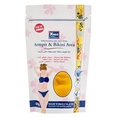 Yoko Whitening Spa Salt For Armpit & Bikini Area (220 g) saffronskins