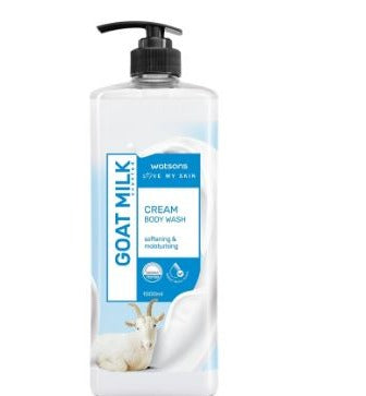 Watsons Goat Milk Cream Body Wash (1000ml)