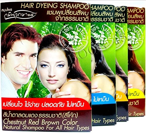 Poompuksa hair dyeing shampoo.