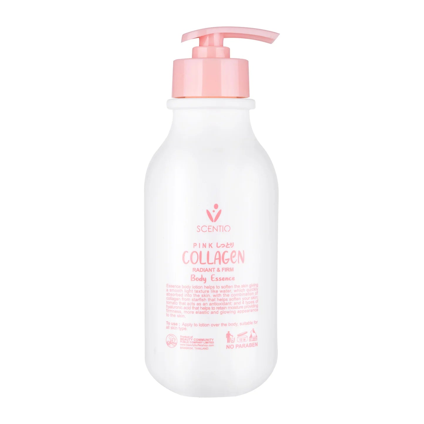 Beauty Buffet Scentio Pink Collagen Radiant & Firm Body Essence & Body Lotion 350ml