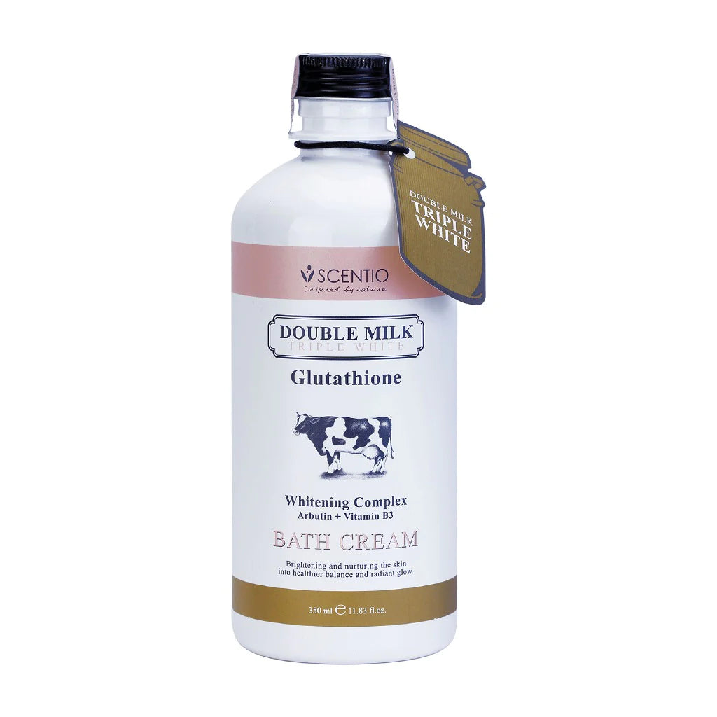 100% Thailand Authentic Beauty Buffet Scentio Double Milk Triple White Bath Cream Body Soap Shower Cream