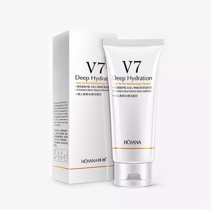 G9 ROREC HCHANA V7 Deep Hydration Moisturizing Milk Cleansing Facial Cleanser 100g Clean Facial Dust & Excess Oil