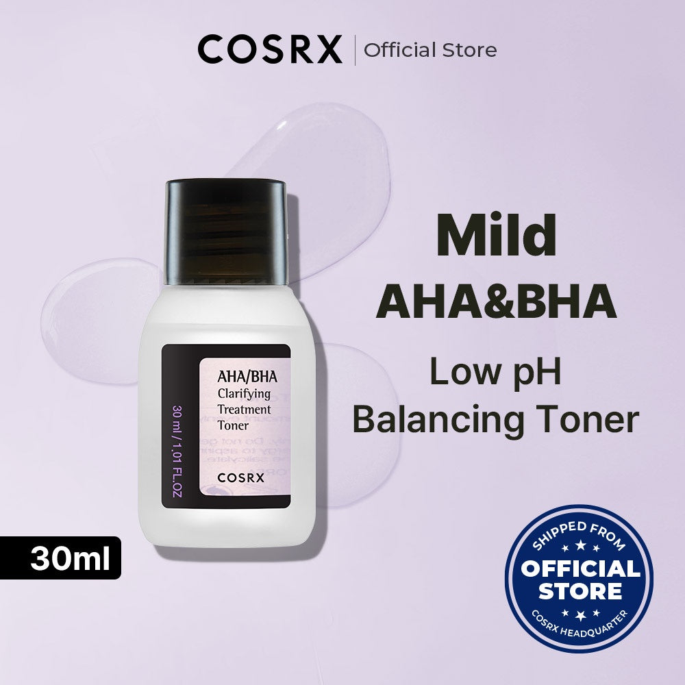[COSRX OFFICIAL] [MINI SIZE] AHA/BHA Clarifying treatment toner 30ml for acne prone skin_AHA 0.1% BHA 0.1%