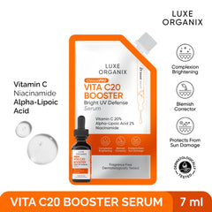 Luxe Organix ClinicalPRO Vita C20 Booster Bright UV Defense Serum 7ml
