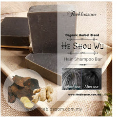 Hair Darkening Shampoo Soap-He Shou Wu/Anti-hair loss/Ginger/He Shou Wu Hair Care Soap/Pure Natural Handmade/Organic/Herbal Handmade Soap Cold Process